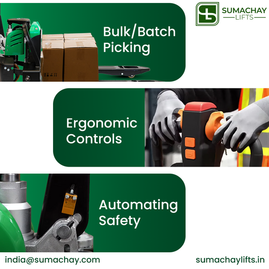 A Comprehensive Guide to Electric Pallet Trucks and Stackers by Sumachay Lifts