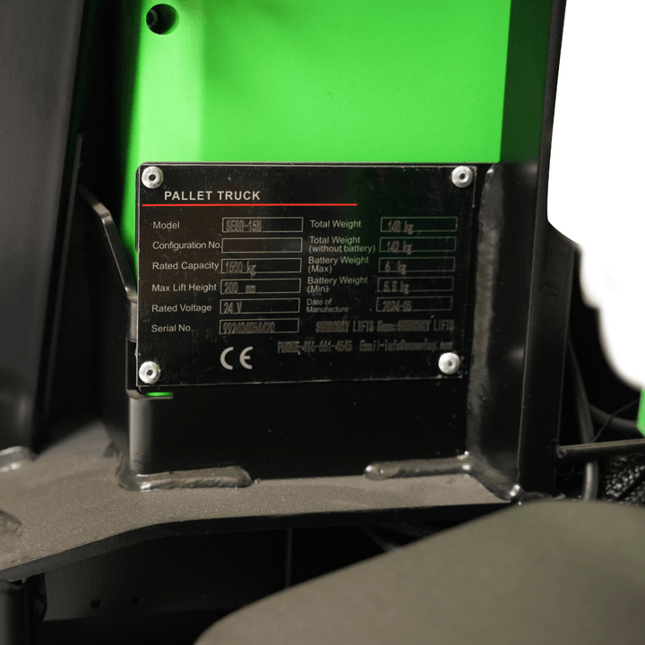 SESR15-N Electric Pallet Jack - Narrow Fork Size  Sumachay Lifts Electric Pallet TruckSumachay Lifts