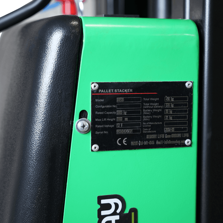 SSE20 Semi Electric Pallet Stacker - Sumachay LiftsElectric Pallet StackerSumachay Lifts