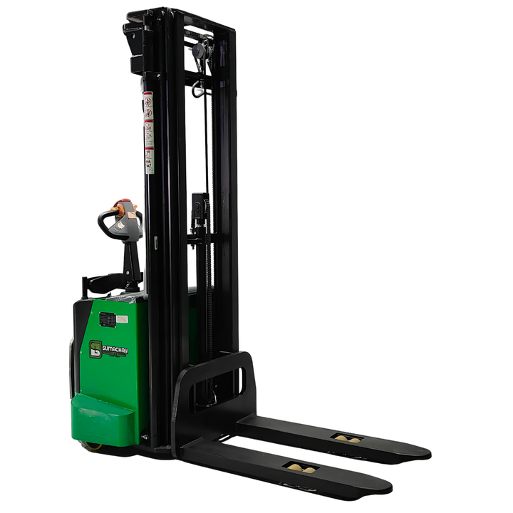 SST1655R Ride-On Electric Stacker – 1600 kg | 5.5m Lift Height Sumachay Lifts