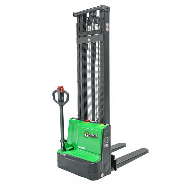 SST15 Electric Stacker - 1.5 ton capacity - 3 meter/ 3.5 meter/ 4 meter lifting height - Lithium-ion