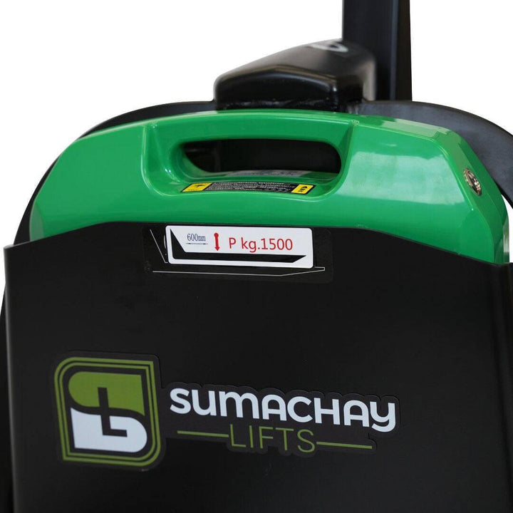 SESR15 Electric Walkie Pallet Jack - Lithium Ion 1.5 Ton Capacity - Sumachay